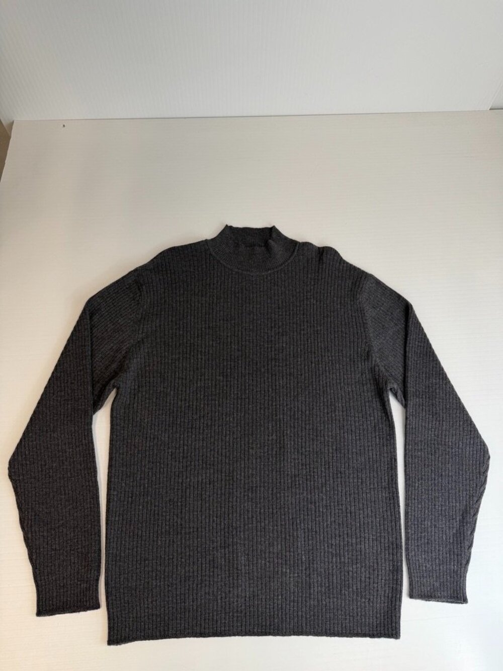 Vintage Metropolitan Sweater Men Extra Large Merino Wool Ribbed Italy Party Ex